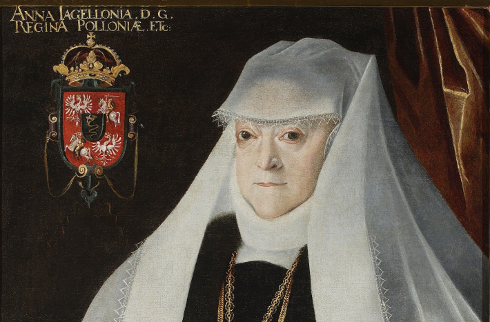 Portret królowej Anny Jagiellonki w białym welonie