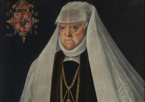 Portret królowej Anny Jagiellonki w białym welonie